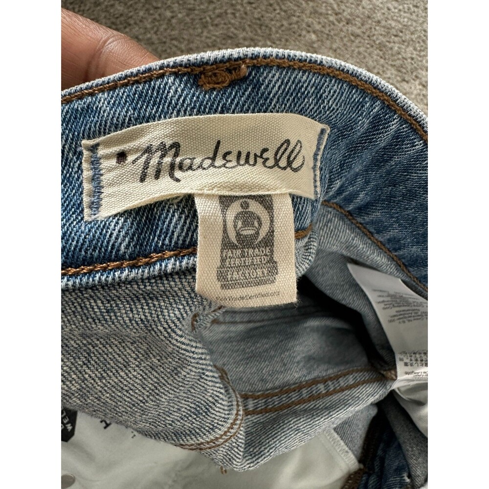 Madewell Curvy 90s Straight Jeans Women's Size 30 Blue High Rise Denim - Picture 4 of 8
